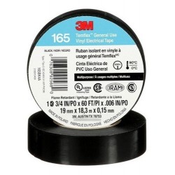 TEIPE TIRRO NEGRO ELECTRICIDAD 3M 19mm x 18m 80°C