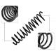espirales trasero para kia rio stylus 1.3 1.5 2001-2012